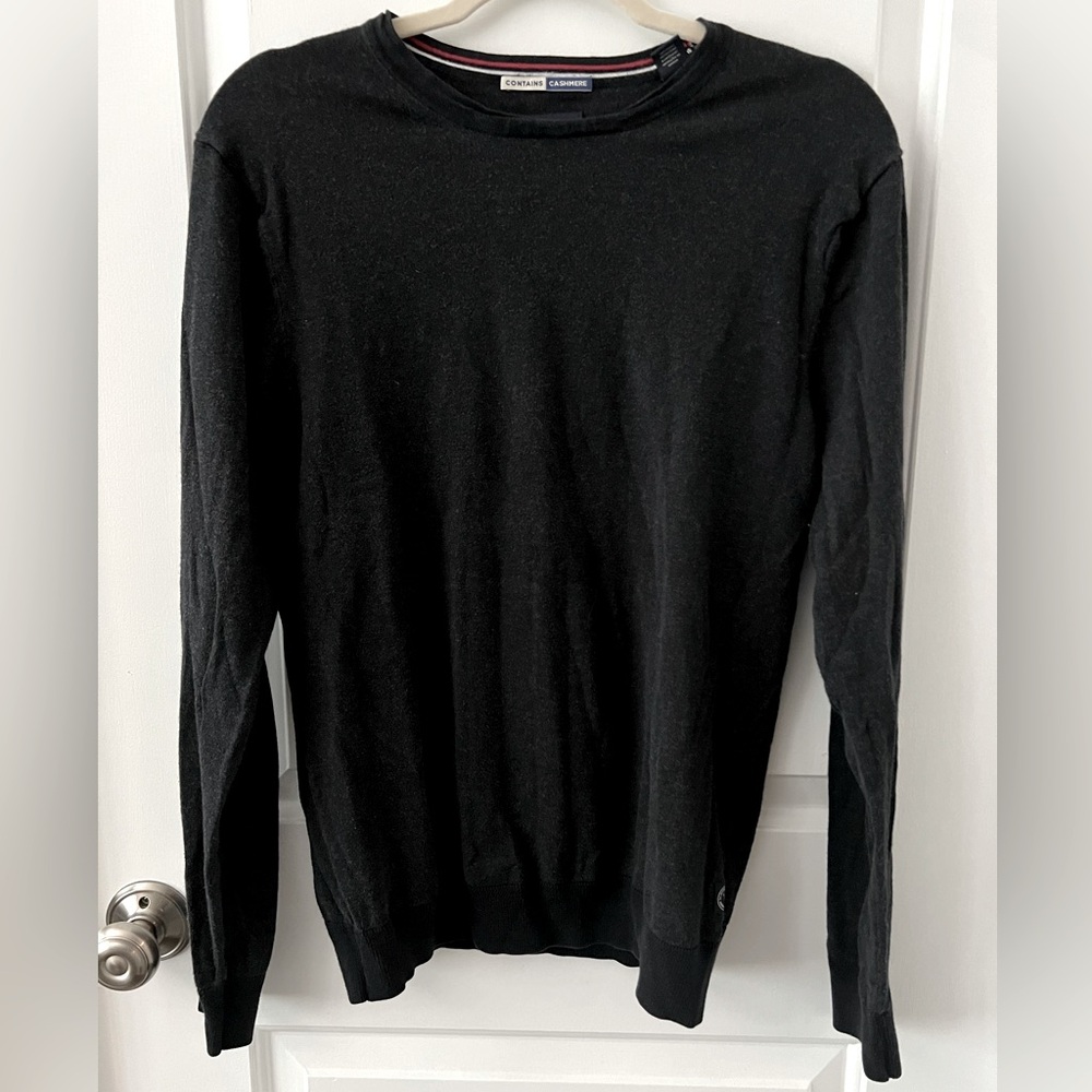 Scotch & Soda Men’s Cotton Cashmere Blend Pullover Sweater Gray Size Medium